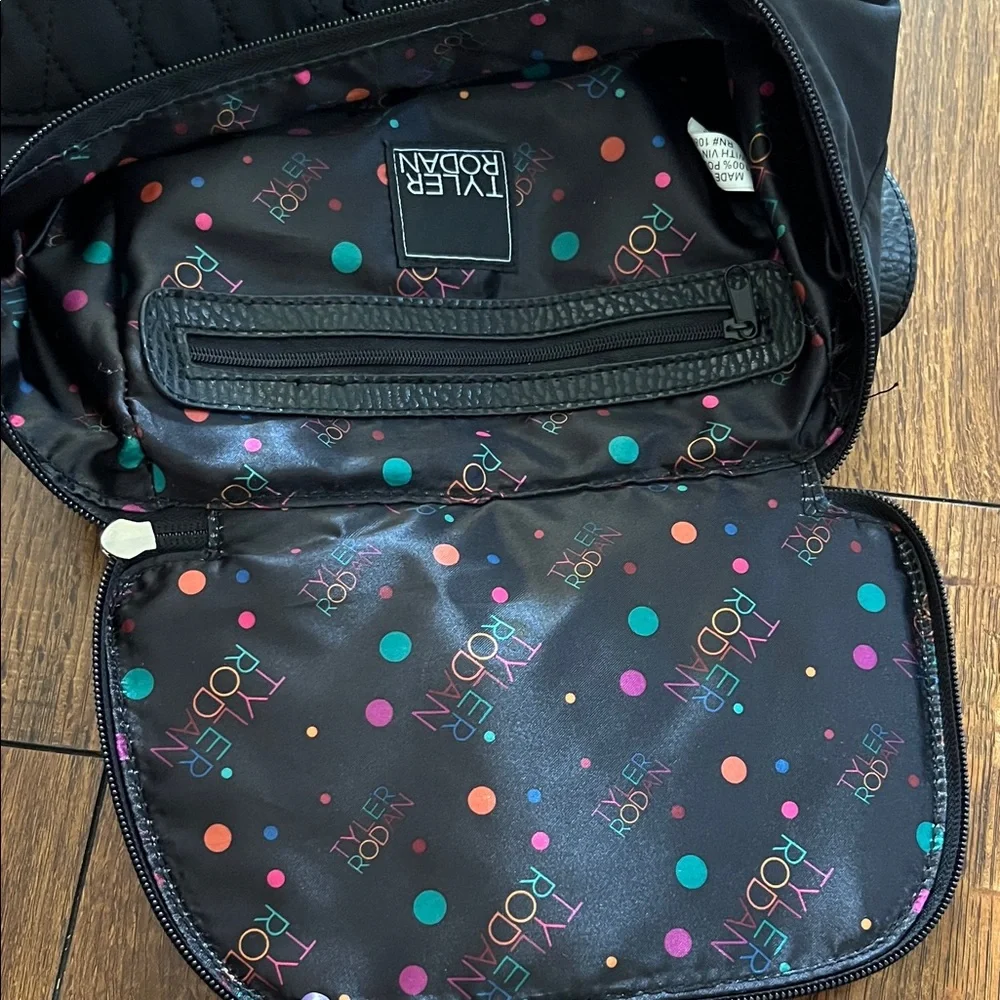 Tyler Rodan Black Quilted Backpack